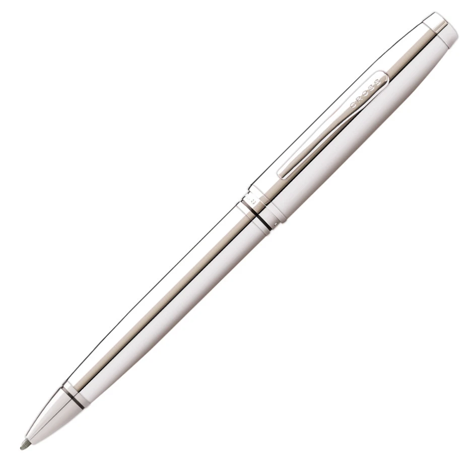 Cross Coventry Polished Chrome Ballpoint Pen with Chrome Trim