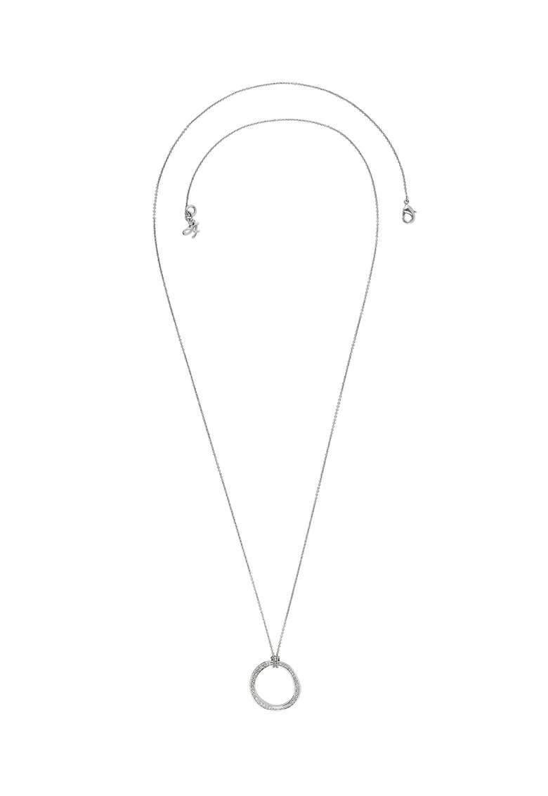 Necklace with an irregular circular pendant
