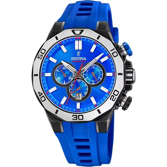 BLUE CHRONO SPORT RUBBER