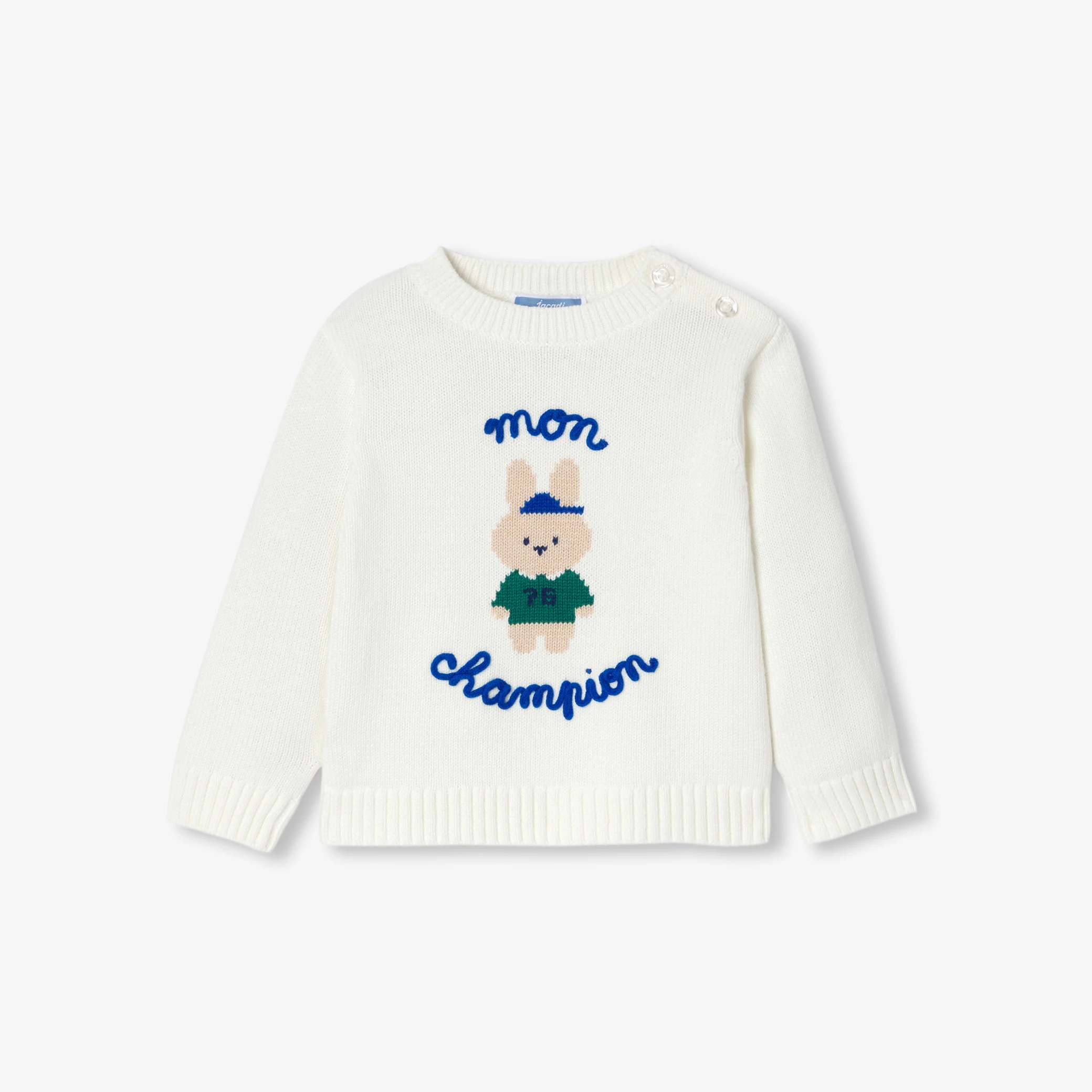 Baby Boy Intarsia Bunny Cotton Jumper