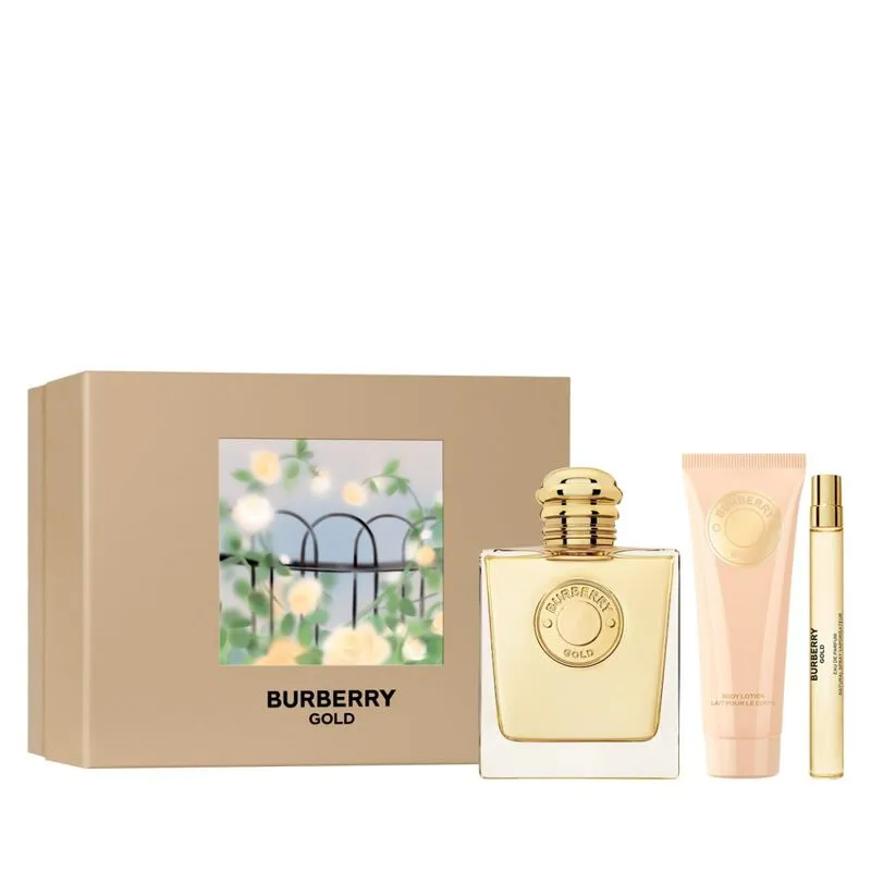 Burberry Gold Woman Eau De Parfum Set