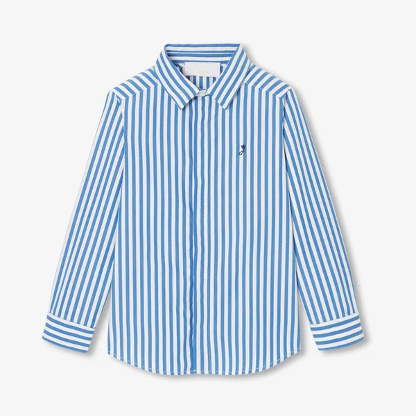 Child striped poplin shirt
