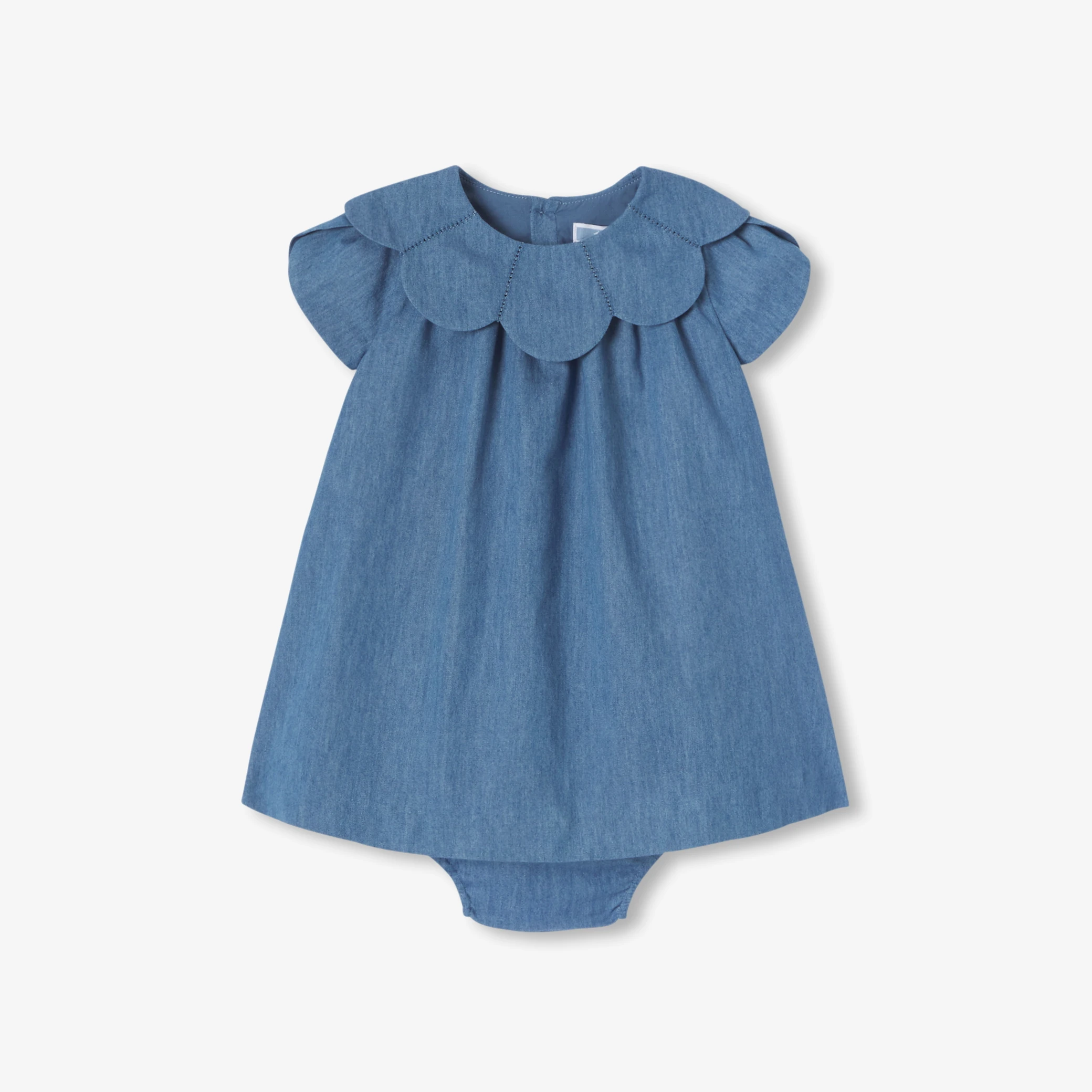 Baby girl chambray dress